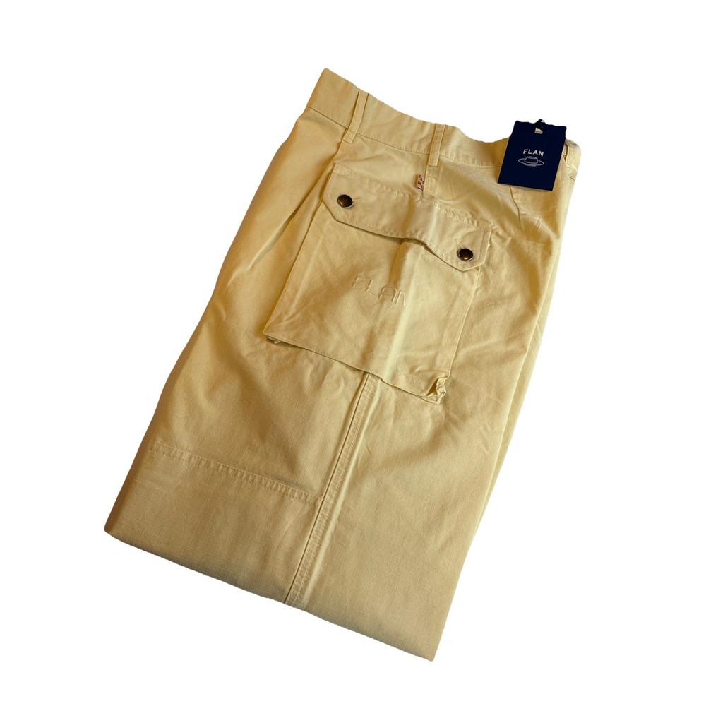 Flan Labs Captain Cargo Pants Ripstop Cotton‎ Wide Leg Unisex M Fits Large Overs